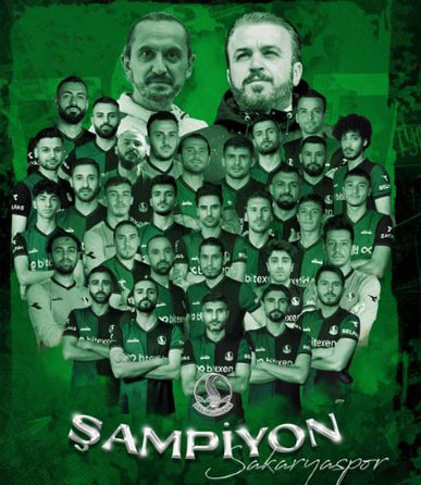 Sakaryaspor şampiyonluğunu ilan etti