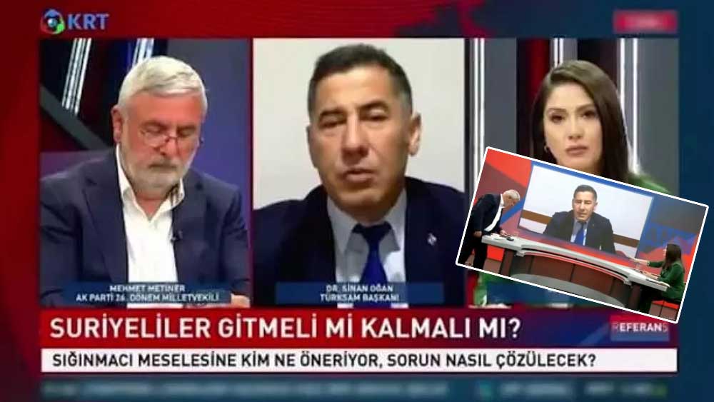 Mehmet Metiner ile Sinan Oğan arasında canlı yayında gerginlik yaşandı