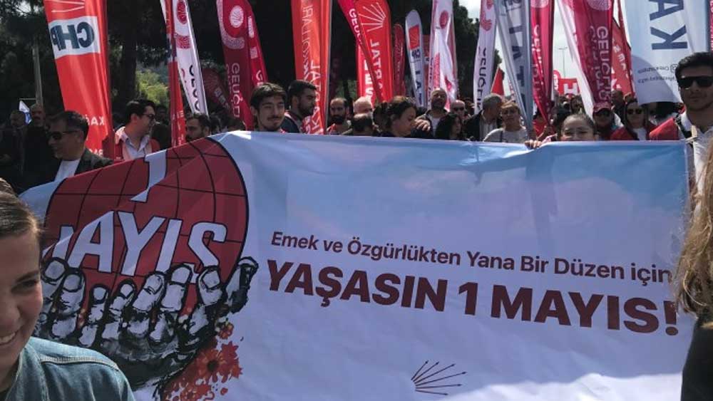 1 Mayıs İşçi Bayramı için Maltepe miting alanından ilk görüntüler