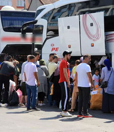 Otogarda Kurban Bayramı yoğunluğu