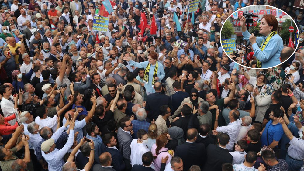 Meral Akşener'e Samsun Terme'de yoğun ilgi