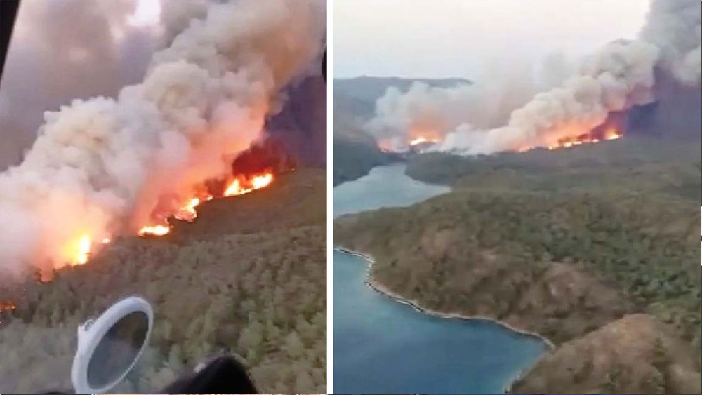 Marmaris'teki makilik yangını söndürüldü