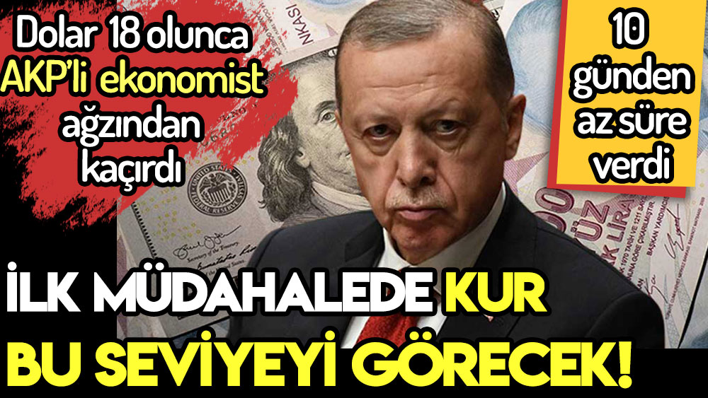 AKP'li ekonomist 10 gün sonraki dolar müdahalesini ağzından kaçırdı: Kur ilk hamlede bu seviyeye düşecek