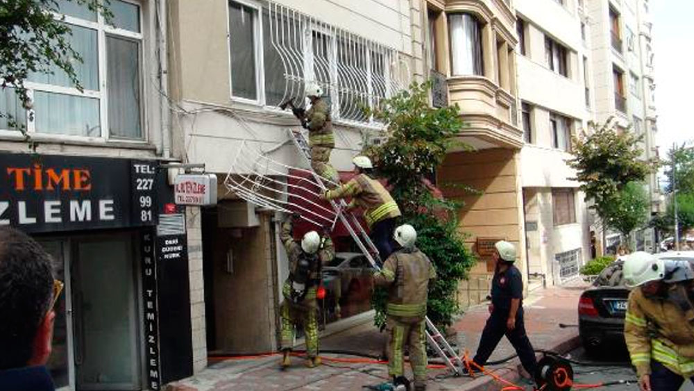 Şişli’de yangın paniği