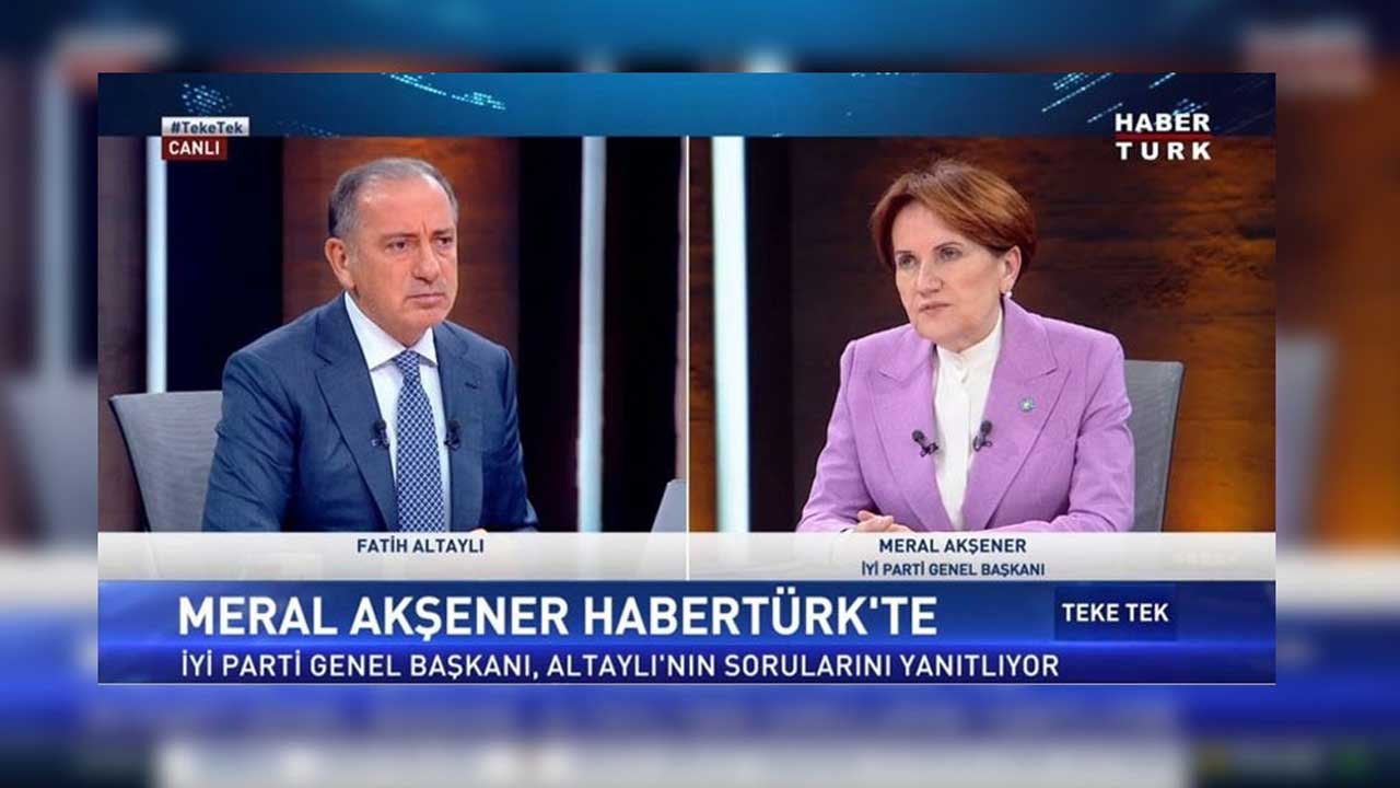 İYİ Parti lideri Meral Akşener'den flaş cumhurbaşkanı adayı açıklaması