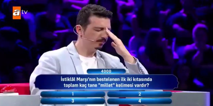 Yarışmacılar İstiklal Marşı'nı okuyamadı