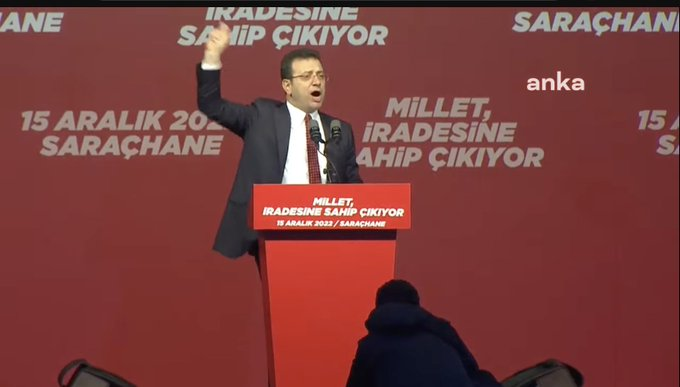 Ekrem İmamoğlu Saraçhane'de konuştu!