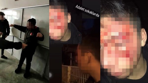 Zorbalık yapan lise öğrencisi sokakta darp edildi! "Adalet sokaklarda"