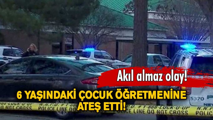 Akıl almaz olay! 6 yaşındaki çocuk öğretmenine ateş etti