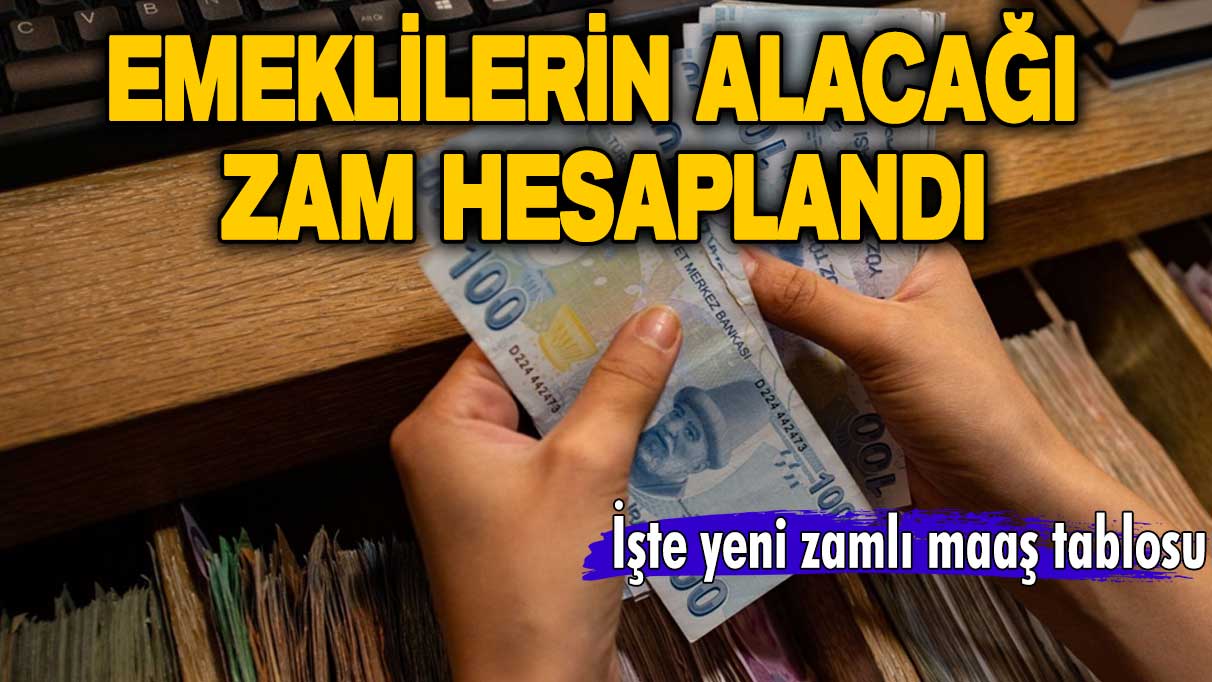 SSK, Bağ-Kur, 4A, 4B, 4C'liler dikkat! Emeklilerin alacağı zam hesaplandı! İşte yeni zamlı maaş tablosu