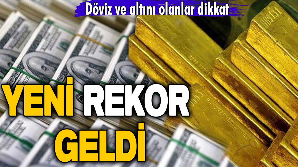 Döviz ve altını olanlar dikkat! Yeni rekor geldi