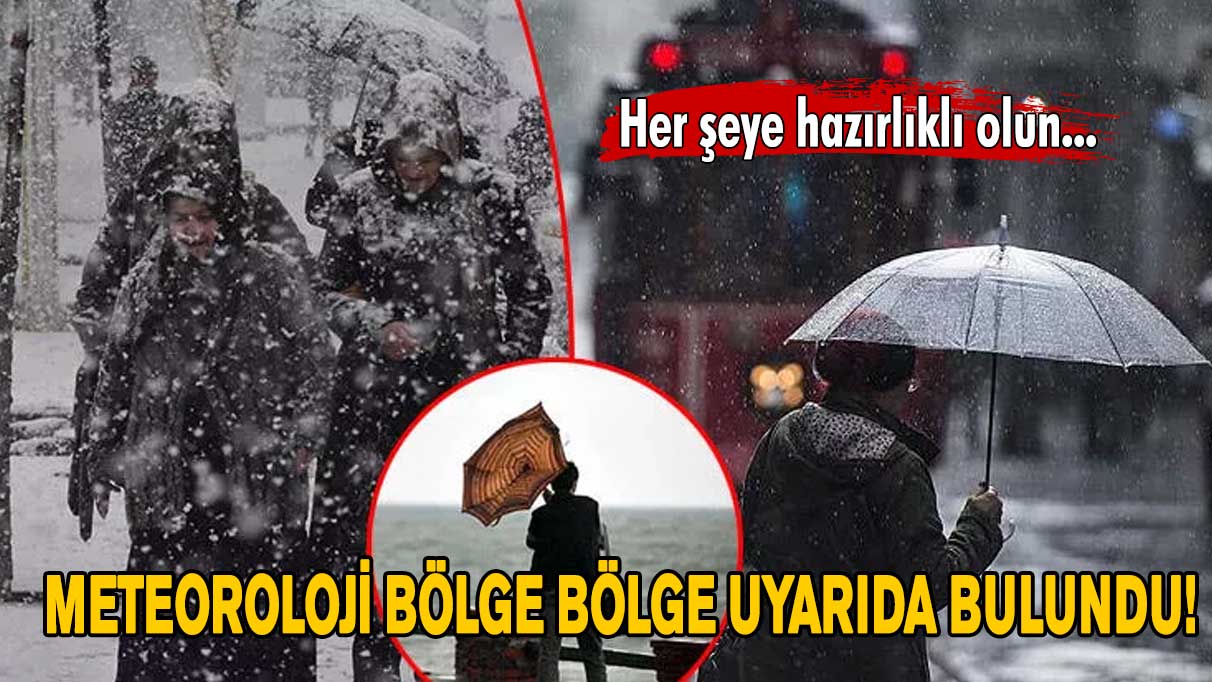 Kar, fırtına ve sağanak yağış üçü birlikte fena geliyor! Önlemlerinizi alın...