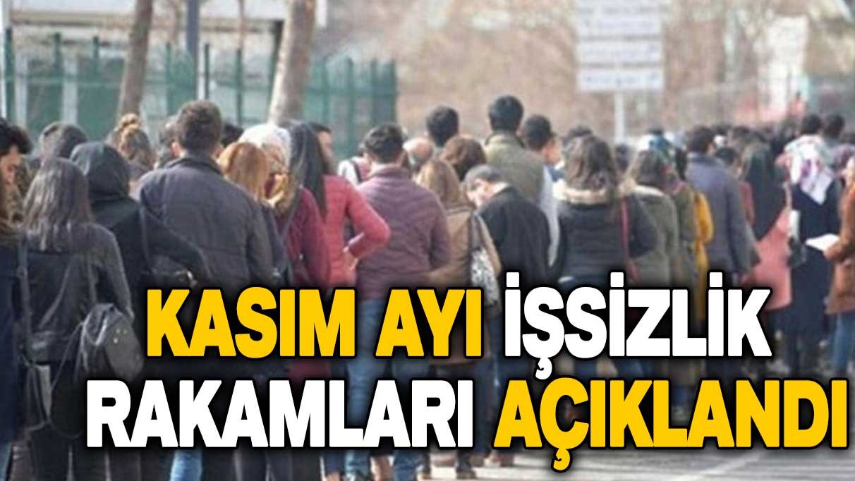 Son dakika... Kasım ayı işsizlik rakamları açıklandı