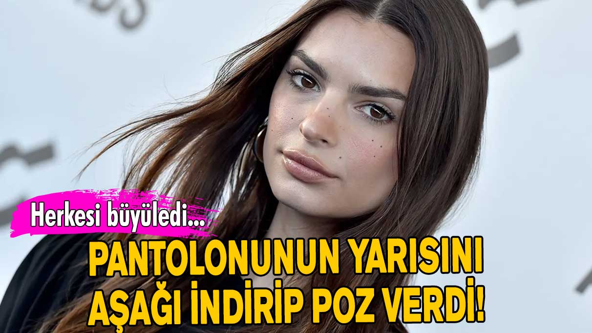 Pantolonunun yarısını aşağı indirip poz verdi! Beğeni yağdı…