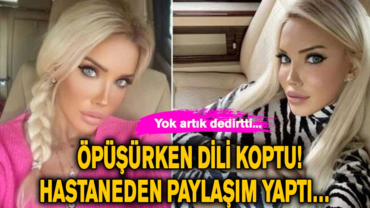 Öpüşürken dili koptu! Hastaneden paylaşım yaptı…