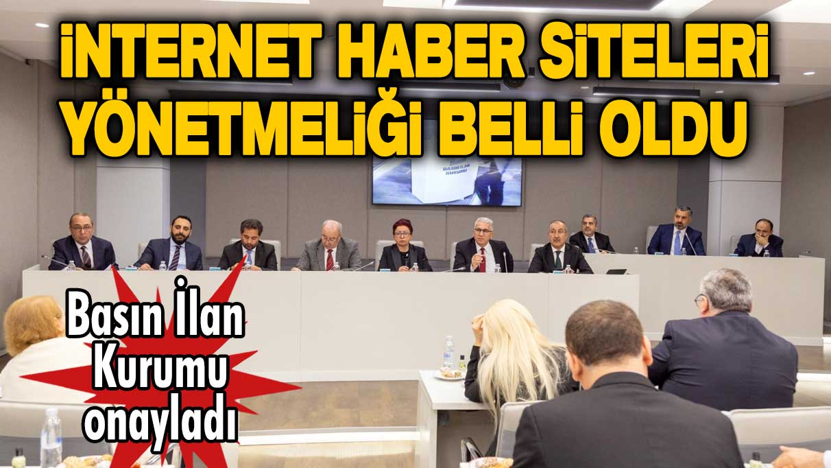 İnternet haber siteleri yönetmeliği belli oldu