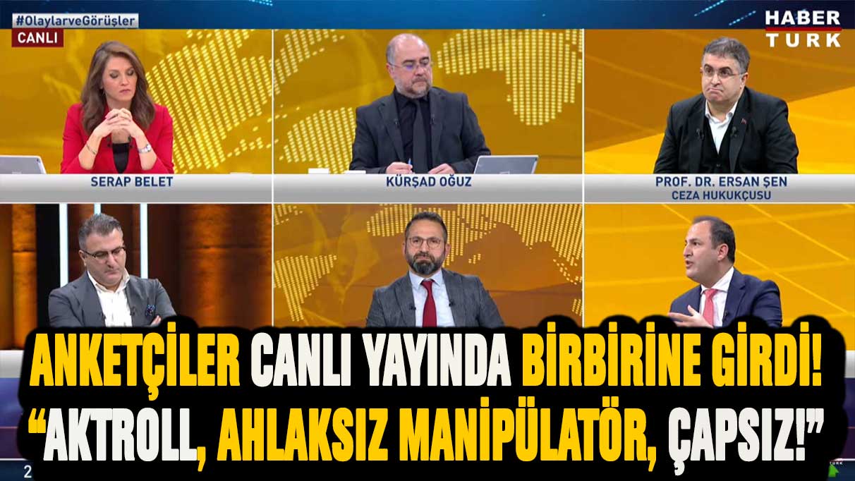 Canlı yayında büyük tartışma! Anketçiler birbirine girdi