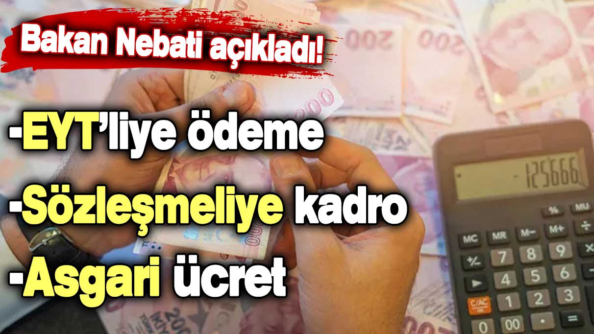 Hükümetten EYT'liye ödeme açıklaması: Detaylar paylaşıldı