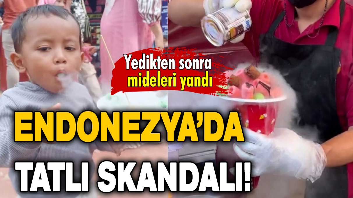 Endonezya’da gıda skandalı: 25 çocuğun midesi yandı!