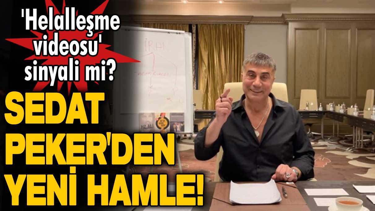 Sedat Peker'den yeni hamle! 'Helalleşme videosu' sinyali mi?