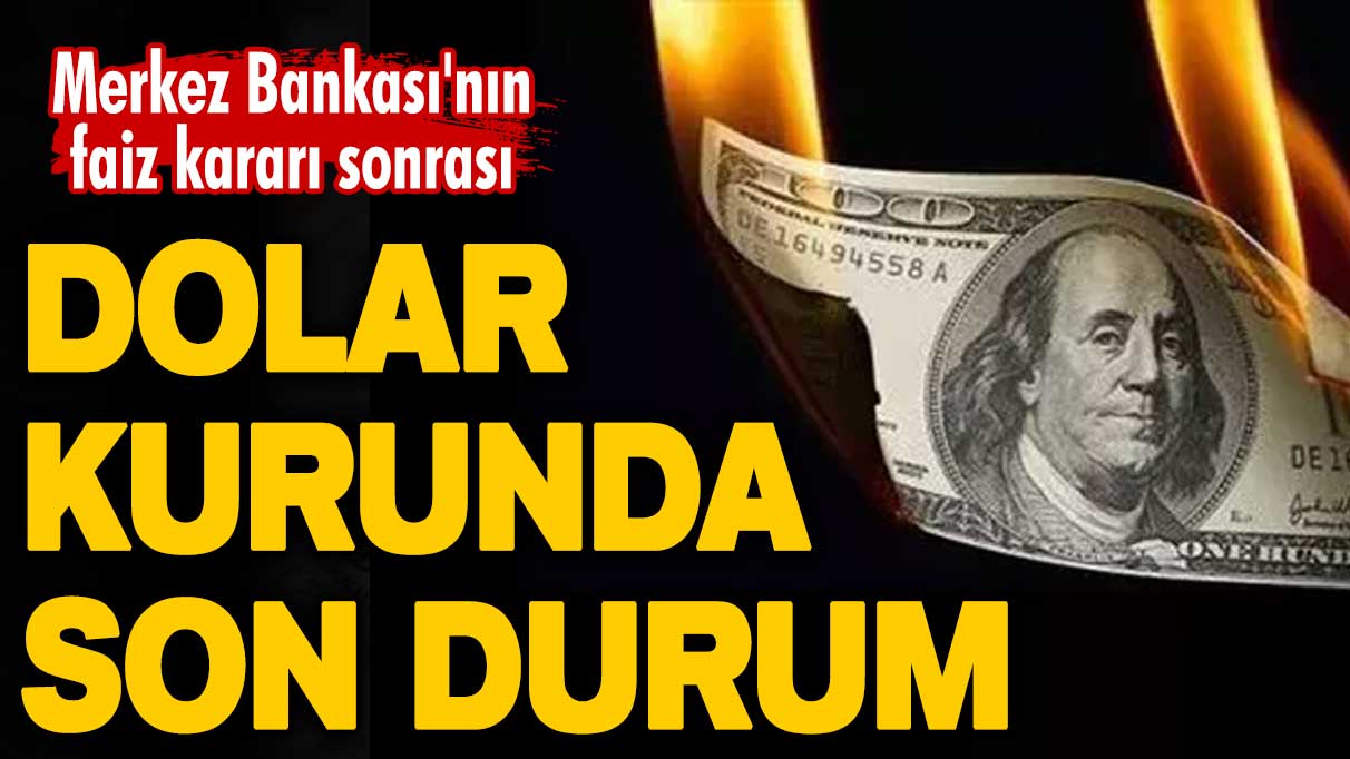 Merkez Bankası'nın faiz kararı sonrası dolar kurunda son durum