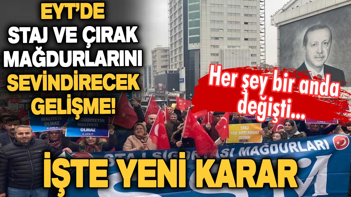 Staj mağdurlarının beklediği haber geldi! Mahkemeden flaş EYT ve staj kararı