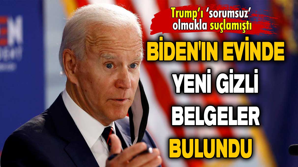 ABD Başkanı Joe Biden'ın başı dertte: Evinde yeni gizli belgeler bulundu!