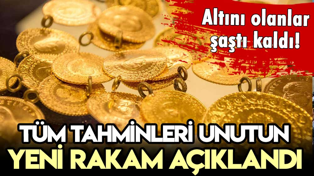 Altında bütün tahminleri unutun: Yeni rakamı duyan gram ve çeyrek sahipleri şaştı kaldı