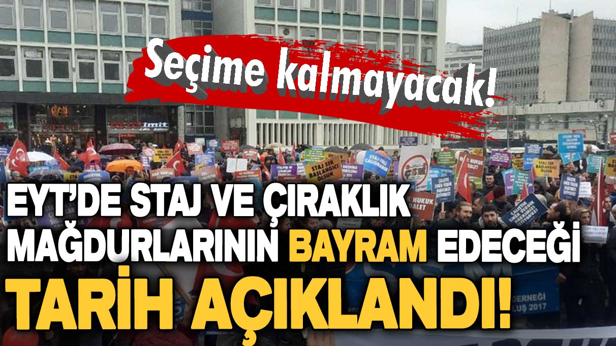 Son dakika... Ünlü isim açıkladı: İşte EYT'de staj mağdurlarının bayram edeceği tarih