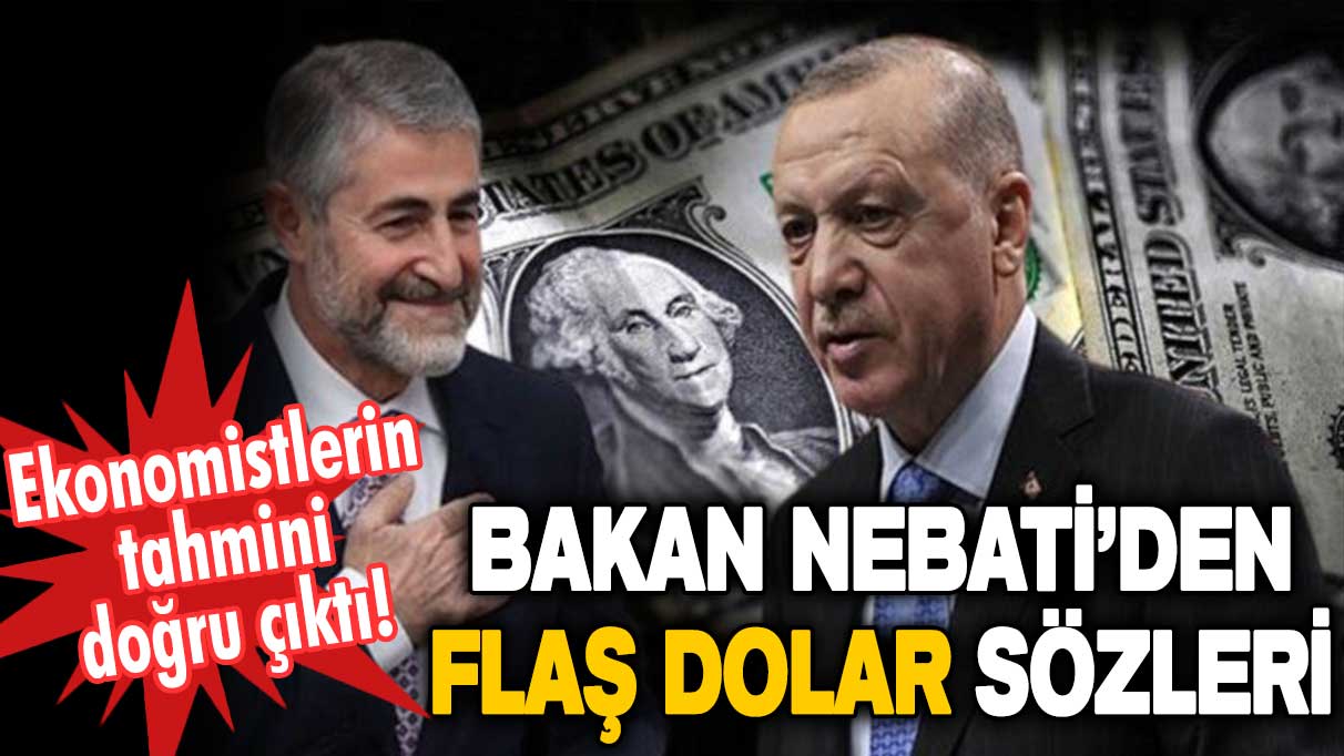 Ekonomistlerin tahmini doğru çıktı: Bakan Nebati'den şubat ayı öncesi flaş dolar sözleri