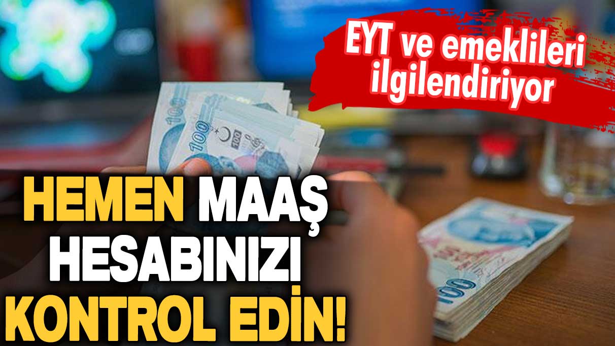 Emekli maaş alanlar maaş hesabını kontrol etsin! İşte maaşlarda gidilen yeni değişiklik