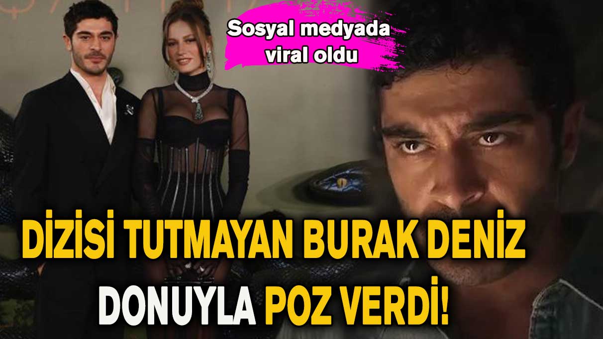 Dizisi tutmayan Burak Deniz donuyla poz verdi! Sosyal medyada viral oldu