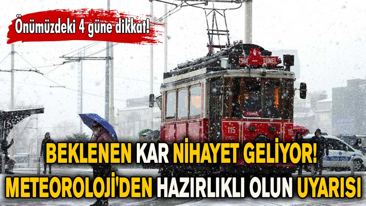 Beklenen kar nihayet geliyor! Meteoroloji'den hazırlıklı olun uyarısı... Hafta sonu kar bekleniyor