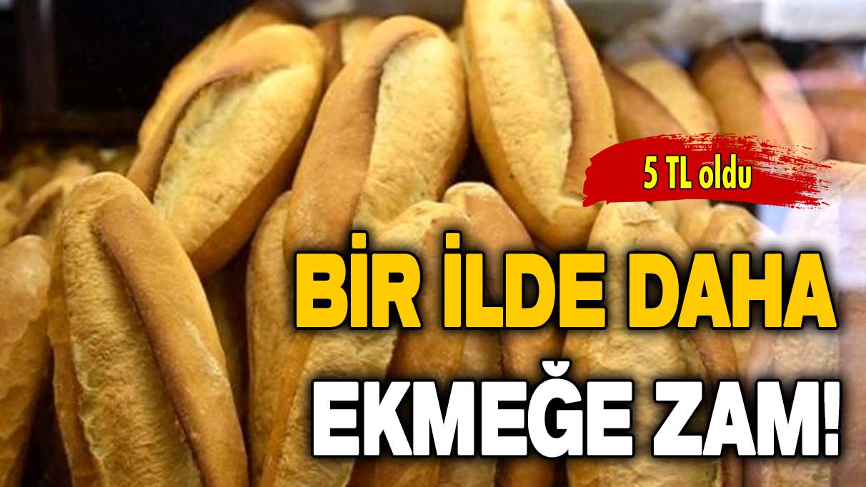 Bir ilde daha ekmeğe zam!