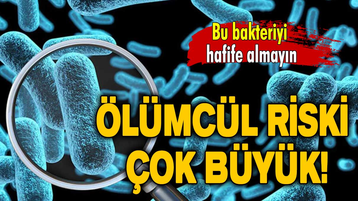 Bu bakteriyi hafife almayın: Ölümcül riski çok büyük!