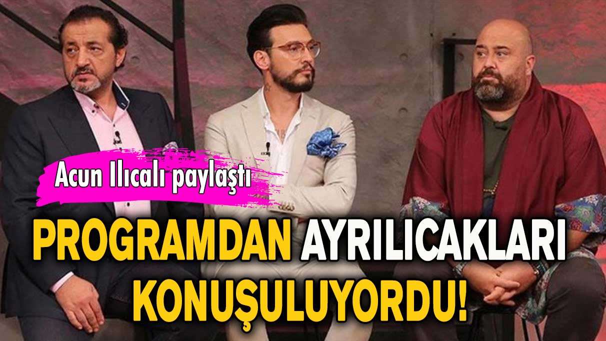 Yarışmadan ayrılıcakları konuşuluyordu! Acun Ilıcalı paylaştı