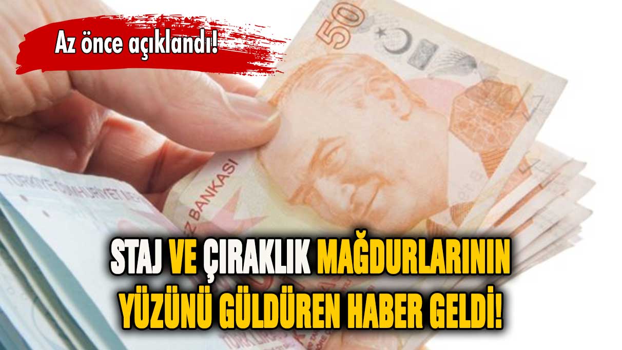 Staj ve Çıraklık mağdurlarının yüzünü güldüren haber geldi! EYT için tarih verdi