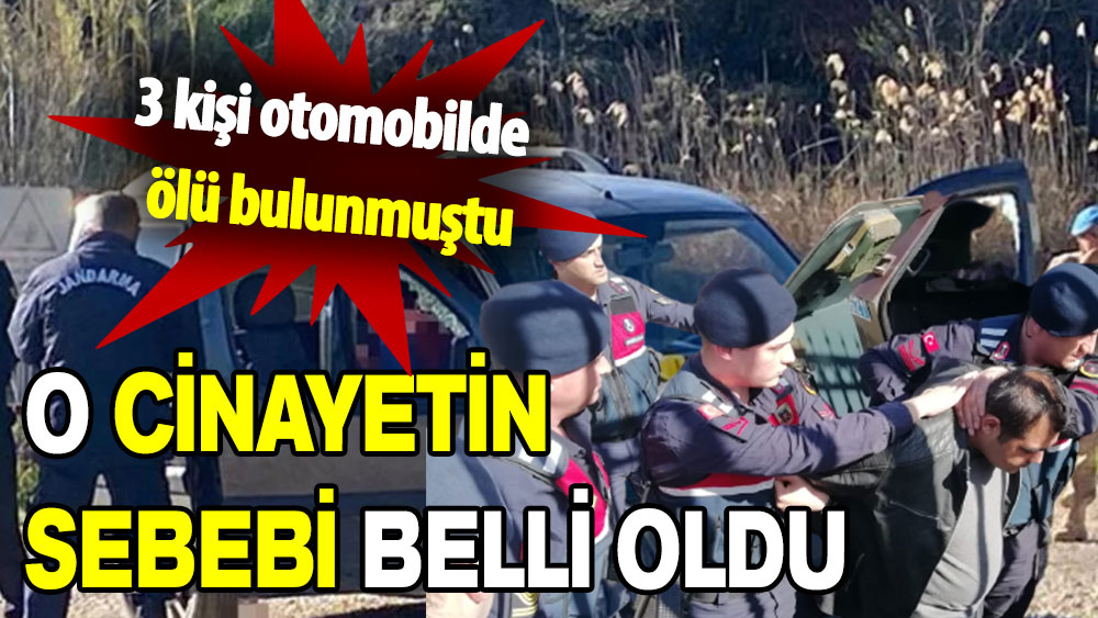 3 kişi otomobilde ölü bulunmuştu: Sır cinayetin sebebi belli oldu!