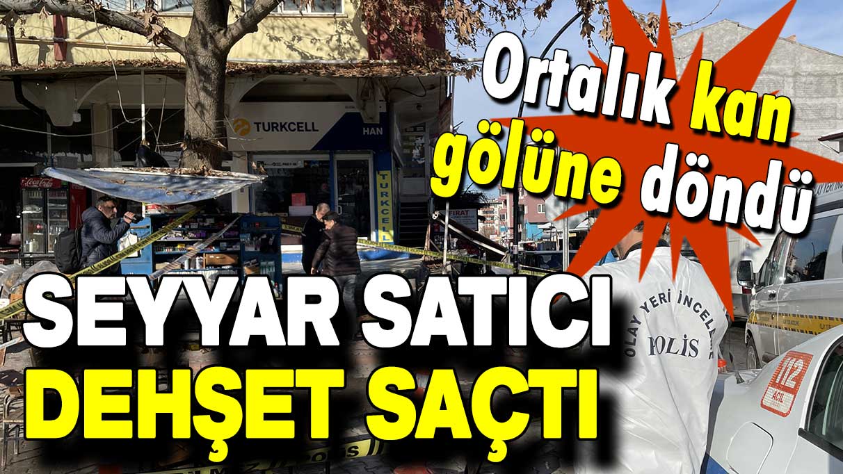 Seyyar satıcı dehşet saçtı: Ortalık kan gölüne döndü!