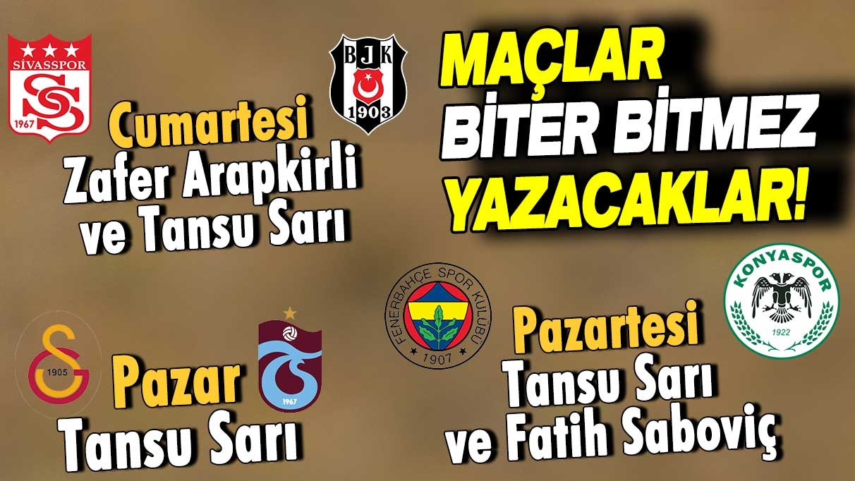 Süper Lig'de 23. hafta heyecanı! Maçlar biter bitmez yazacaklar