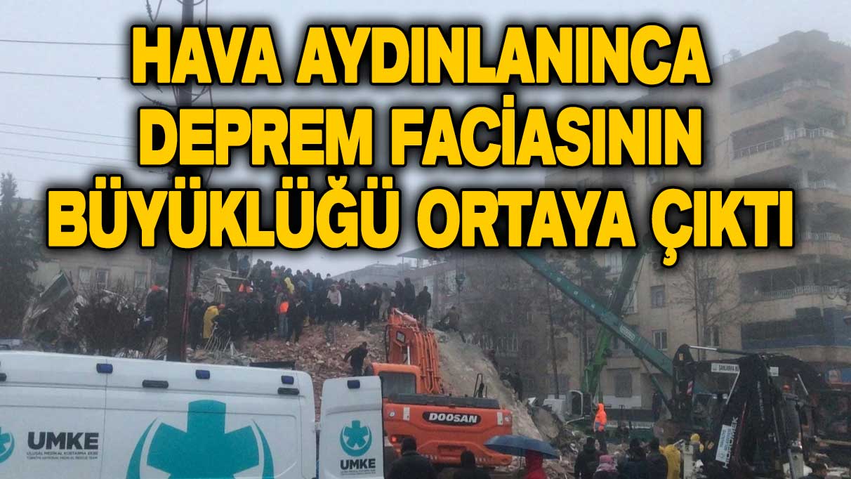 Son dakika...  Kahramanmaraş Pazarcık depremi sonrası hava aydınlanınca facianın büyüklüğü ortaya çıktı