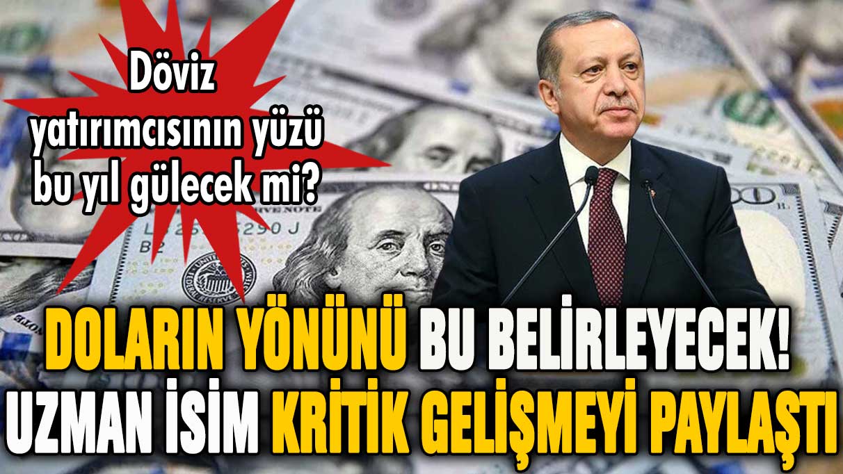 Doların yönünü bu belirleyecek! Uzman isim dövizde kritik gelişmeyi haber verdi