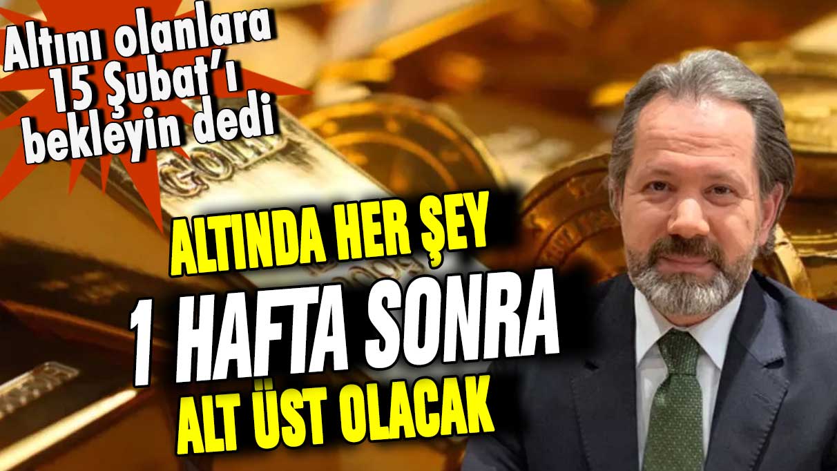 İslam Memiş altını olanlara seslendi: ''1 hafta sonra her şey alt üst olacak!''