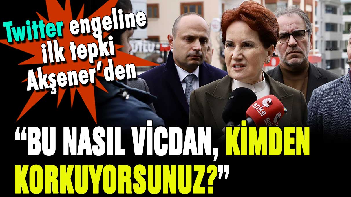 Meral Akşener, Twitter'i engelleyenlere böyle seslendi: Bu nasıl kötülük...