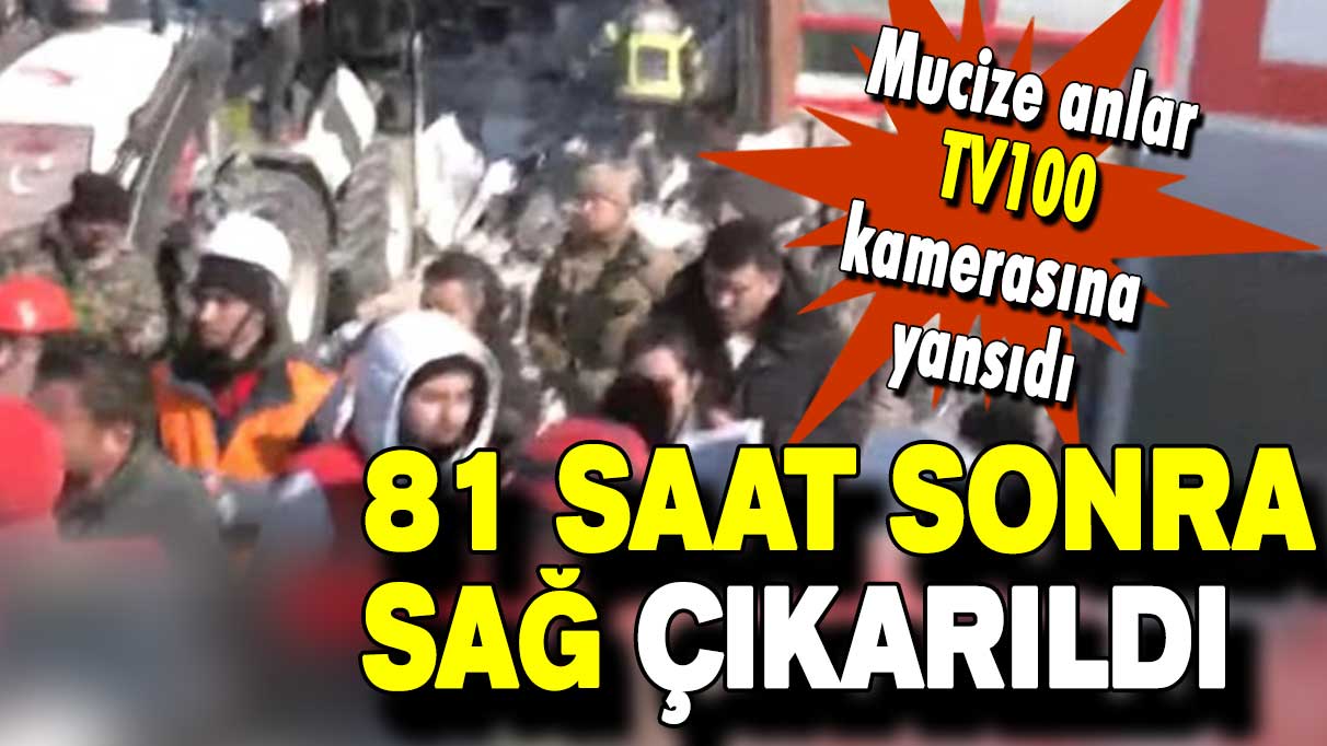 81. saatte gelen mucize TV100 kameralarına yansıdı!