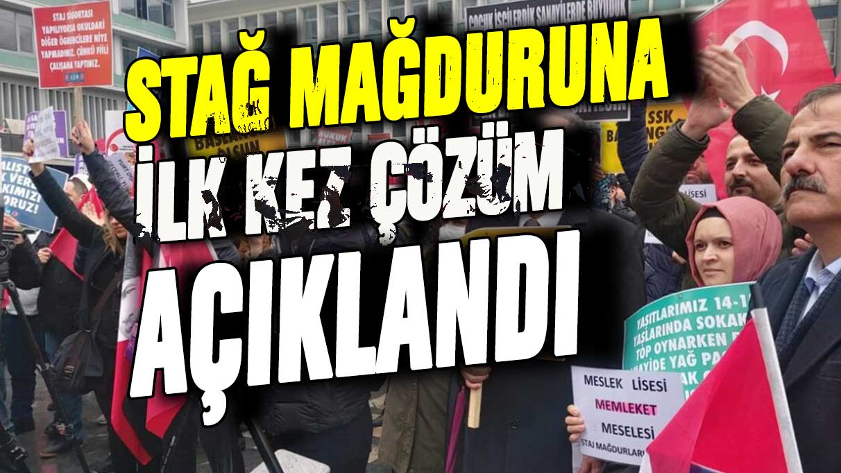 Staj ve çıraklık mağdurları için çözüm ortaya çıktı: İlk kez formül açıklandı