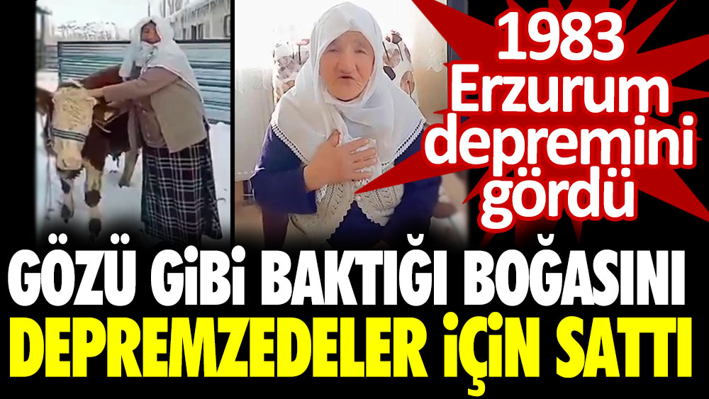 Gözü gibi bakıp beslediği büyüttüğü hayvanını depremzedeler için sattı