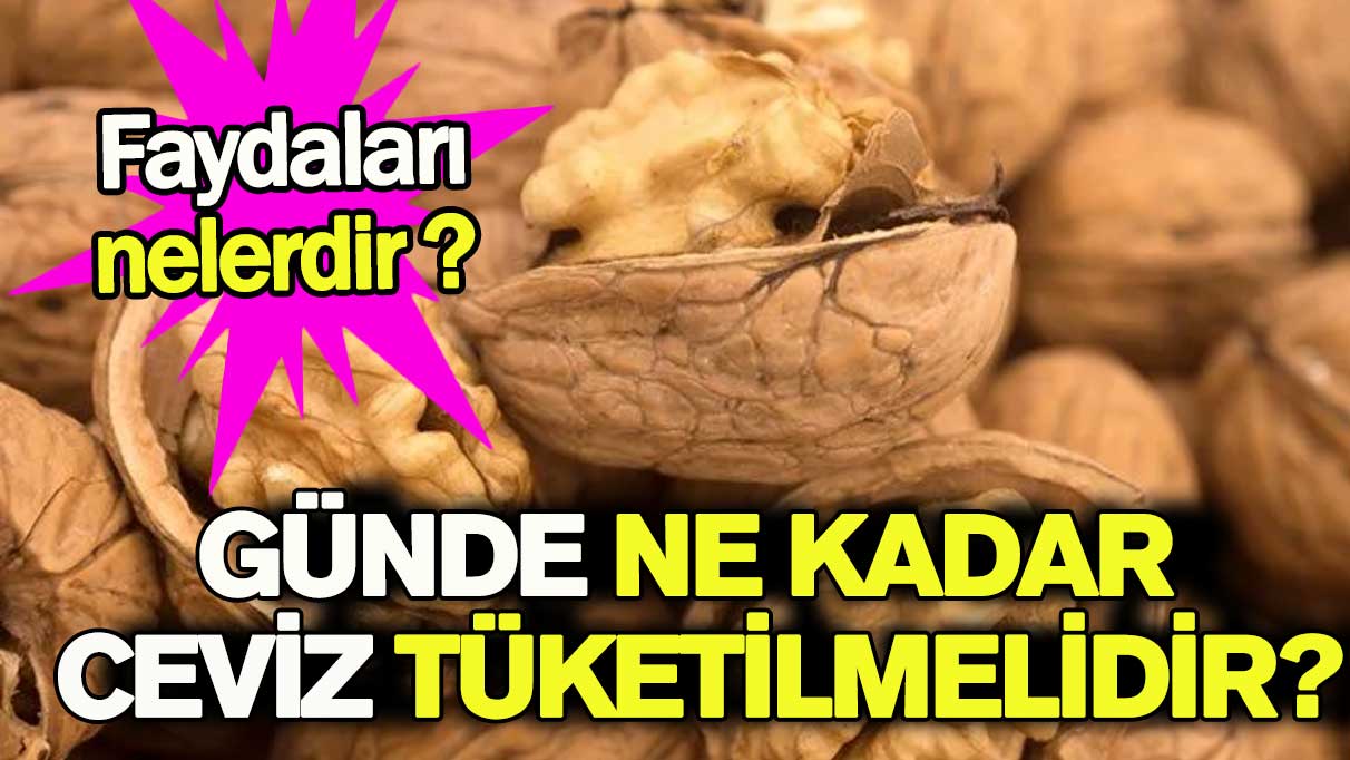 Günde ne kadar ceviz tüketilmelidir?