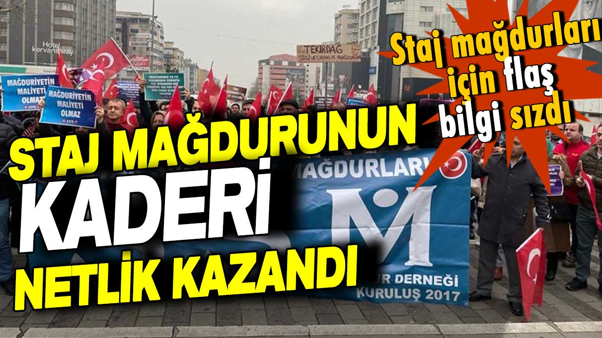 EYT'de staj mağdurları için flaş kulis bilgisi: İşte karar ve kaderleri...