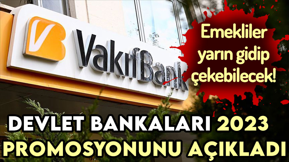 Devlet bankaları 2023 emekli promosyonlarını açıkladı! Hemen yarın alınabilecek